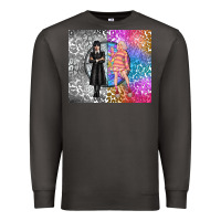 Smoke gothic girl and colorful girl best friends Premium Sweatshirt - TumblerDesignByShophia