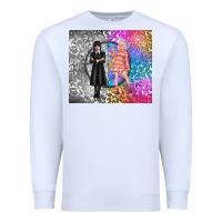 White gothic girl and colorful girl best friends Premium Sweatshirt - TumblerDesignByShophia