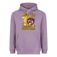 Lavender My 1st Thanksgiving with turkey Heavyweight Hoodie - NancyCooperArtShop