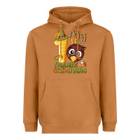 Meerkat My 1st Thanksgiving with turkey Heavyweight Hoodie - NancyCooperArtShop