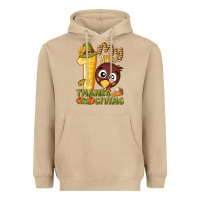 Mushroom My 1st Thanksgiving with turkey Heavyweight Hoodie - NancyCooperArtShop