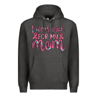 Charcoal Heather i wear pink for my mom Premium Hoodie - JahusDesignShop