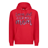 Red i wear pink for my mom Premium Hoodie - JahusDesignShop