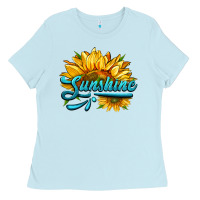 Baby Blue sunshine Ladies Tee - HRA Design Shop