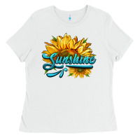 White sunshine Ladies Tee - HRA Design Shop