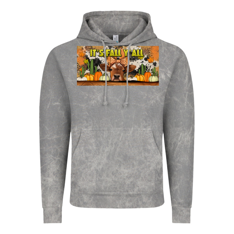 It's Fall Y'all Cow Vintage Hoodie by Jasminsmagicworld | Teevron