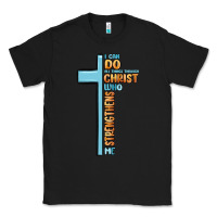 Black i can do all things through christ who strengthens Classic Tee - MaliasSmallBusiness