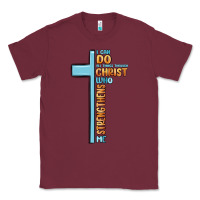 Burgundy i can do all things through christ who strengthens Classic Tee - MaliasSmallBusiness