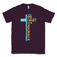 Plum i can do all things through christ who strengthens Classic Tee - MaliasSmallBusiness