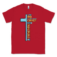 Red i can do all things through christ who strengthens Classic Tee - MaliasSmallBusiness