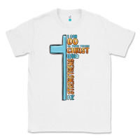 White i can do all things through christ who strengthens Classic Tee - MaliasSmallBusiness
