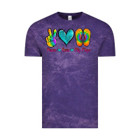Cloud Purple peace love flips flops Vintage Tee - Jasminsmagicworld