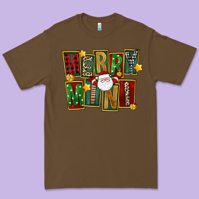 Christmas Merry Mini Premium Tee Designed By Fadigitalartstudio