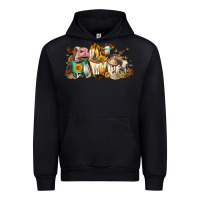 Black Cows And Coffee Urban Hoodie - FaDigitalArtStudio