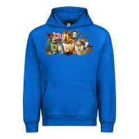 Cobalt Cows And Coffee Urban Hoodie - FaDigitalArtStudio
