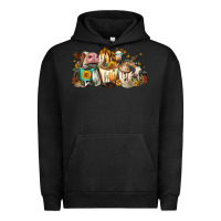Pigment Black Cows And Coffee Urban Hoodie - FaDigitalArtStudio