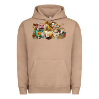 Pigment Burro Cows And Coffee Urban Hoodie - FaDigitalArtStudio