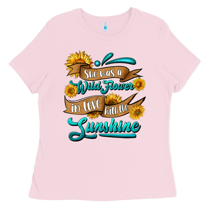 She Was A Wild Flower In Love With The Sunshine Ladies Tee by HRA Design Shop | Teevron