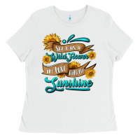 White she was a wild flower in love with the sunshine Ladies Tee - HRA Design Shop