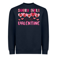 Navy sorry girls mommy is my valentine Heavyweight Sweatshirt - MaliasSmallBusiness