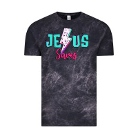 Cloud Black jesus saves Vintage Tee - JahusDesignShop
