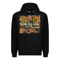 Black American tumbler 4th of july Premium Hoodie - HowdyJamesFarm