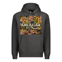 Charcoal Heather American tumbler 4th of july Premium Hoodie - HowdyJamesFarm