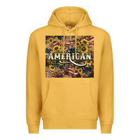 Mustard American tumbler 4th of july Premium Hoodie - HowdyJamesFarm