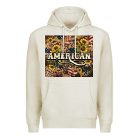 Oatmeal Heather American tumbler 4th of july Premium Hoodie - HowdyJamesFarm