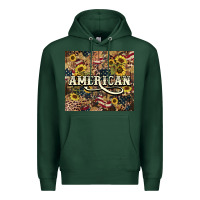 Sports Green American tumbler 4th of july Premium Hoodie - HowdyJamesFarm