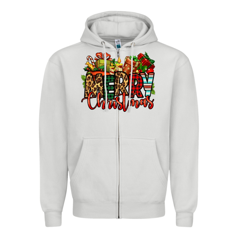 Merry Christmas Zipper Hoodie by Jasminsmagicworld | Teevron