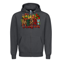 Smoke merry Christmas Zipper Hoodie - Jasminsmagicworld