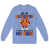 Colony Blue on the bleachers is where i spend most of my days Long Sleeve Tee - MaliasSmallBusiness