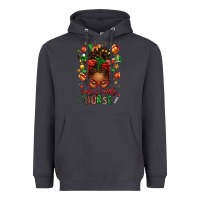 Smoke santa's favorite nurse afro messy bun Heavyweight Hoodie - texasbilliewilder