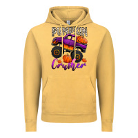 Vintage Mustard pumpkin crusher monster truck Vintage Hoodie - Jasminsmagicworld