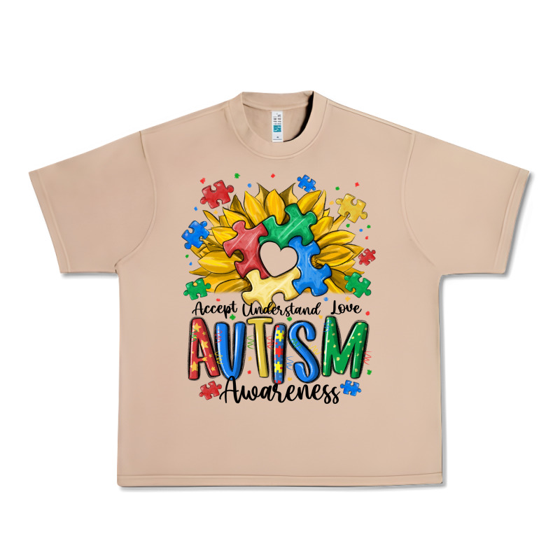 Accept Understand Love Awareness Urban Heavy Tee by MaliasSmallBusiness | Teevron