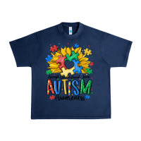 Navy accept understand love awareness Urban Heavy Tee - MaliasSmallBusiness