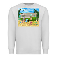 Dove Grey summer caravan life Premium Sweatshirt - TumblerDesignByShophia