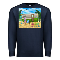 Navy summer caravan life Premium Sweatshirt - TumblerDesignByShophia