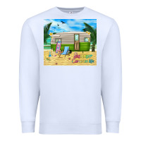 White summer caravan life Premium Sweatshirt - TumblerDesignByShophia