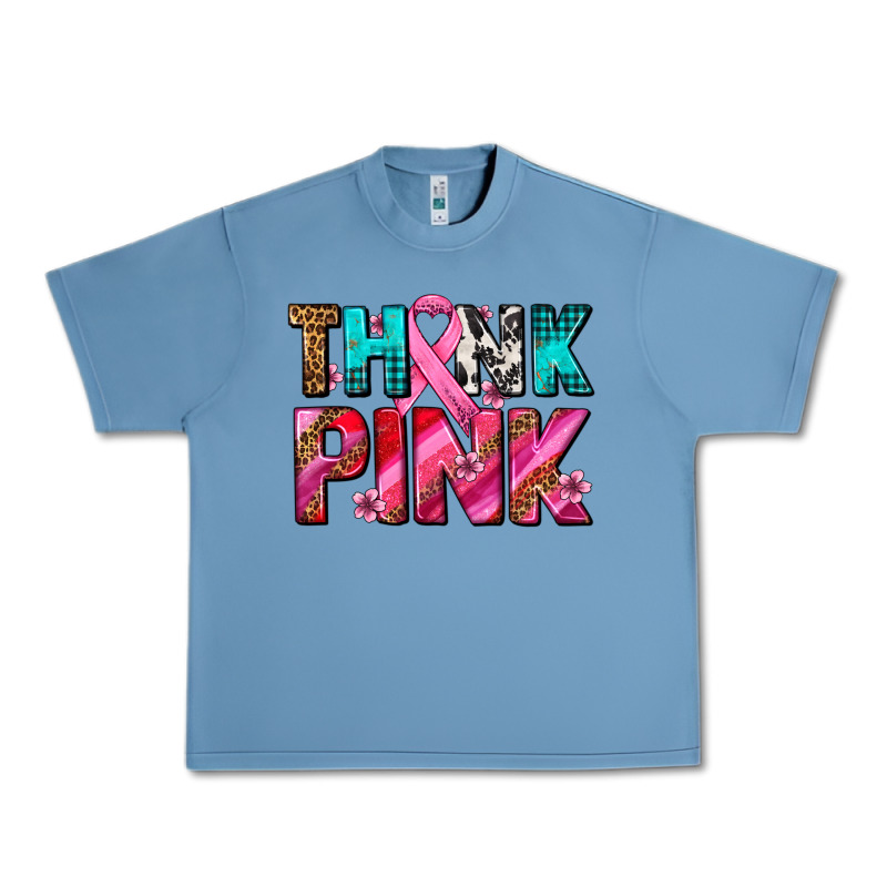 Think Pink Cancer Ribbon Urban Heavy Tee by AdoDesignShop | Teevron