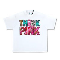 White think pink cancer ribbon Urban Heavy Tee - AdoDesignShop