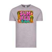 Vintage Zinc summer vibes leopard background Vintage Tee - Jasminsmagicworld