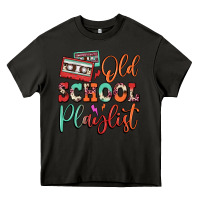 Asphalt old school playlist cassette Heavy Core Tee - FaDigitalArtStudio