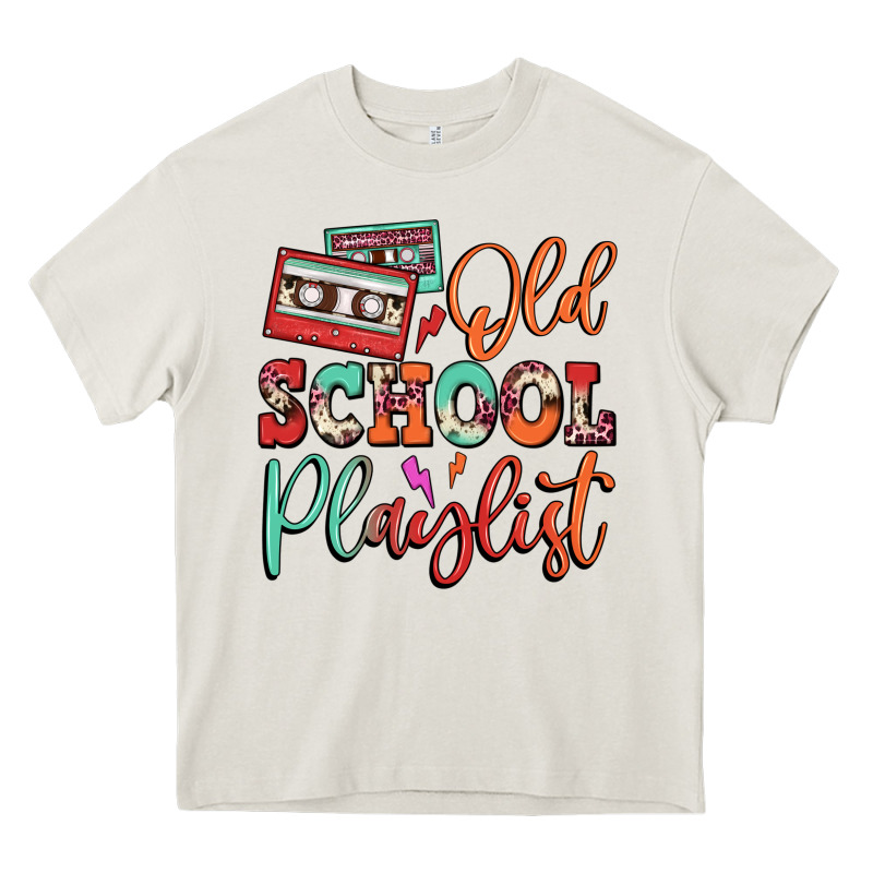 Old School Playlist Cassette Heavy Core Tee by FaDigitalArtStudio | Teevron