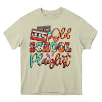 Mossy old school playlist cassette Heavy Core Tee - FaDigitalArtStudio