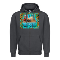 Smoke teachers change the world mousepad Zipper Hoodie - BarkalooDesign