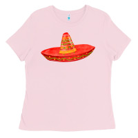 Bubblegum Pink red sombrero fa element Ladies Tee - FaDigitalArtStudio