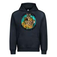 Navy I Hate Everyone But Coffee Helps Urban Hoodie - FaDigitalArtStudio