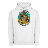 Pigment Lunar Rock I Hate Everyone But Coffee Helps Urban Hoodie - FaDigitalArtStudio